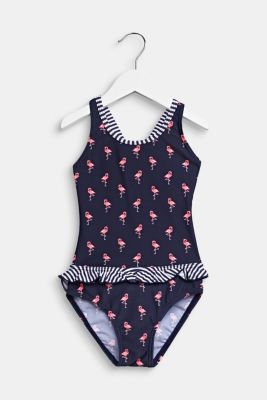 flamingo print swimwear