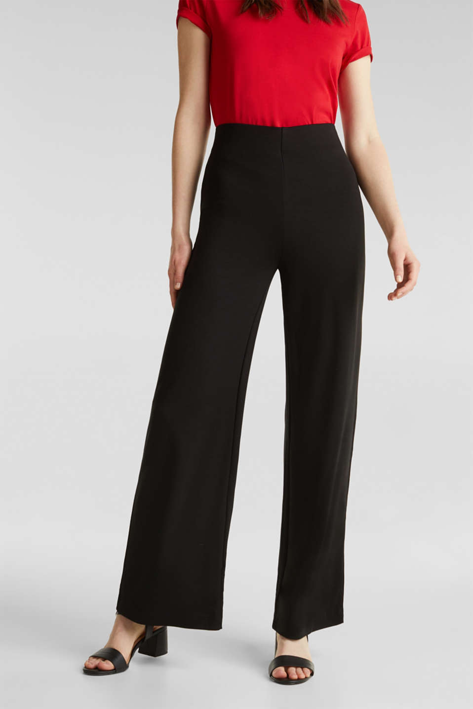 Onwijs Esprit - Jersey broek met wijde pijpen kopen in de online shop ND-19
