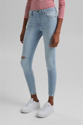 Enkellange stretchjeans van organic cotton