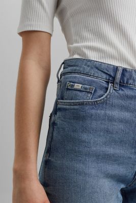 ESPRIT - Korta jeans med modern passform i vår e-butik