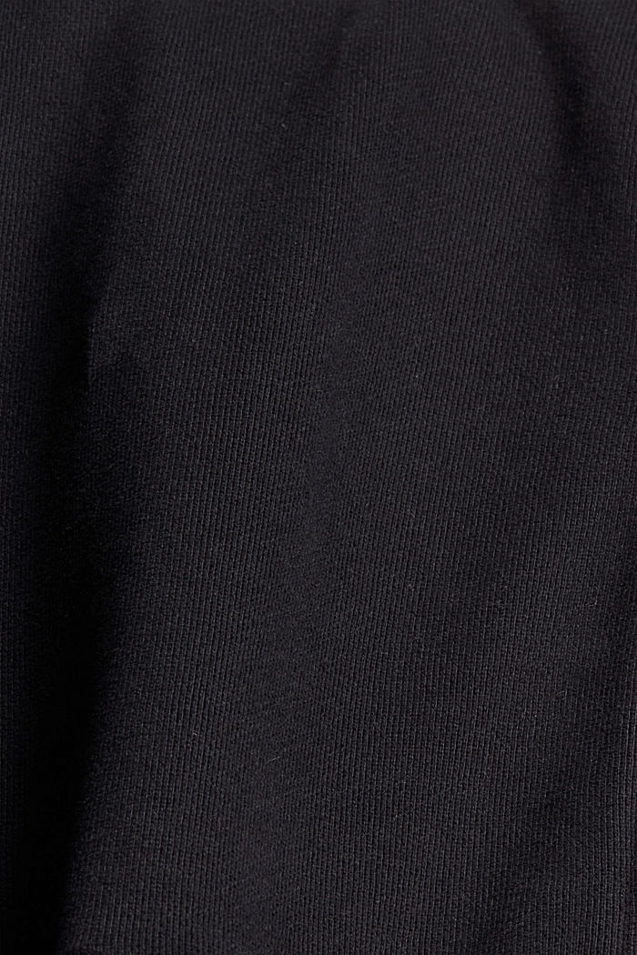 Cardigan felpato a blocchi di colore, BLACK, detail image number 5