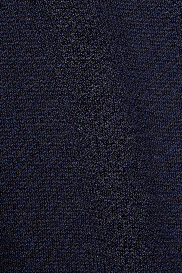 Recycled: Strick-Poncho mit Wolle, NAVY, detail image number 2