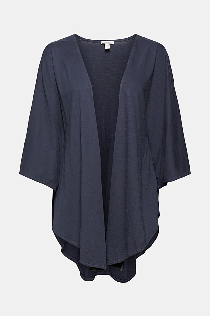 EarthColors® Poncho aus Bio-Baumwolle, NAVY, detail image number 0