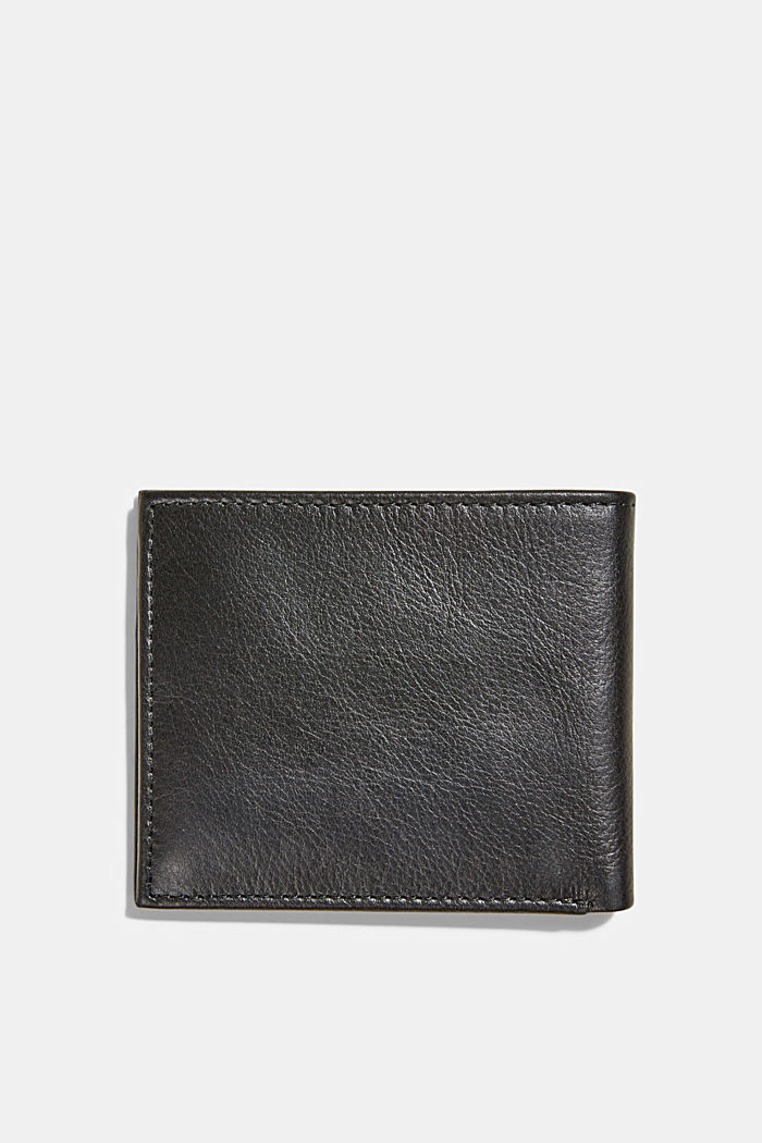 Karten- und Schein-Geldbörse aus Leder, BLACK, detail image number 1
