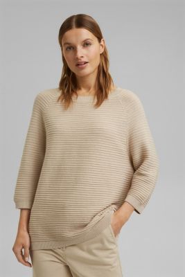 Esprit cotton Rib knit jumper at our Online Shop