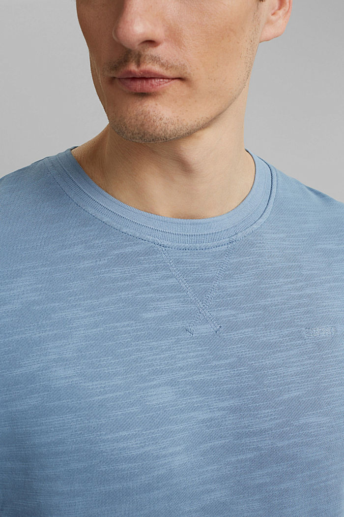 Sweatshirt aus 100% Organic Cotton, GREY BLUE, detail image number 1