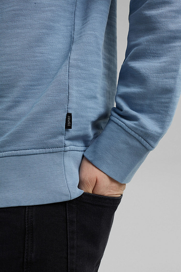 Sweatshirt van 100% biologisch katoen, GREY BLUE, detail image number 5