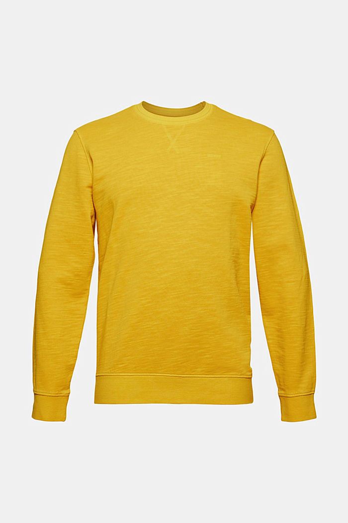 Sweatshirt aus 100% Organic Cotton, YELLOW, overview