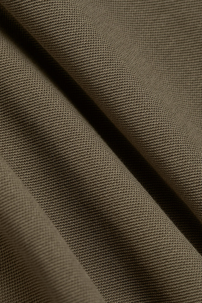 Piqué-Polo aus 100% Bio-Baumwolle, DARK KHAKI, detail image number 5