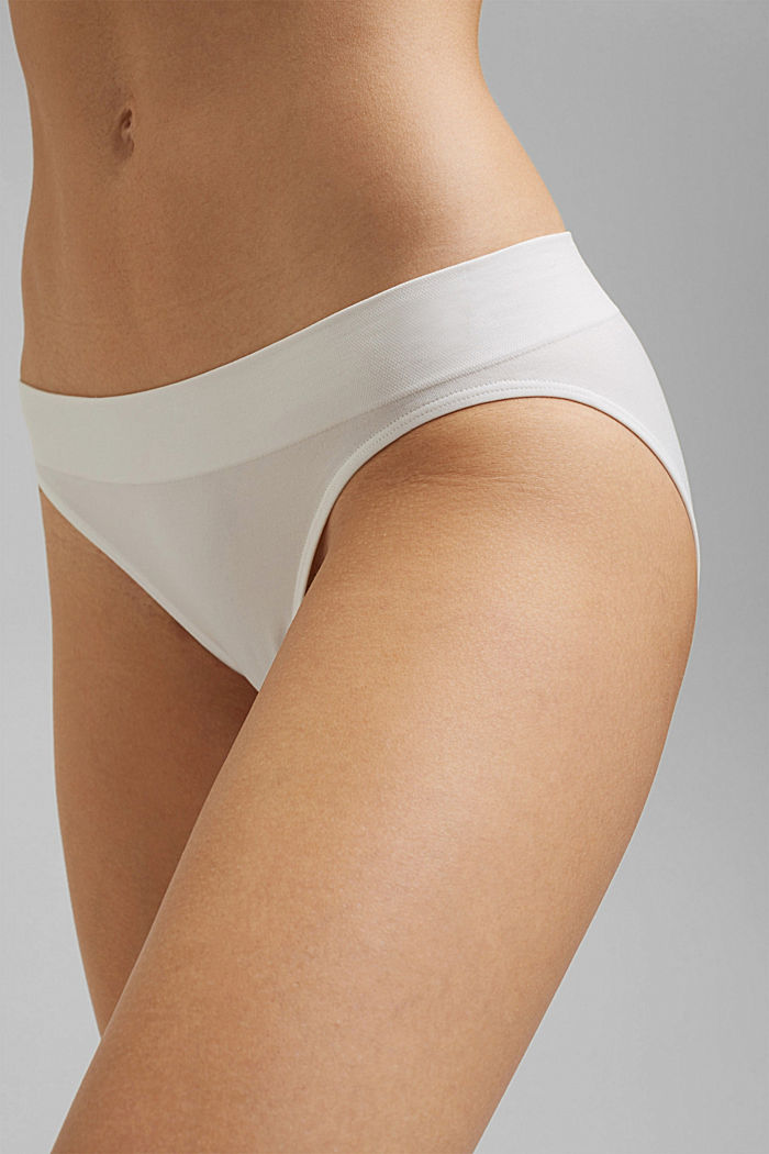 Slip taille basse doux et confortable, OFF WHITE, detail image number 1