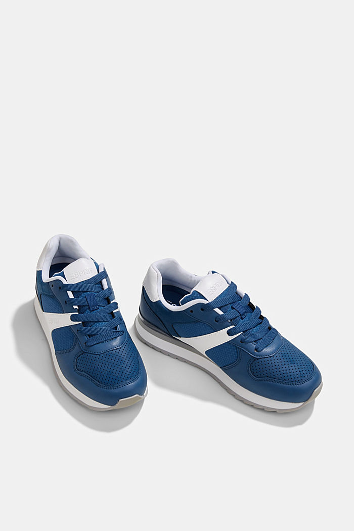 Faux leather trainers, DARK BLUE, detail image number 5