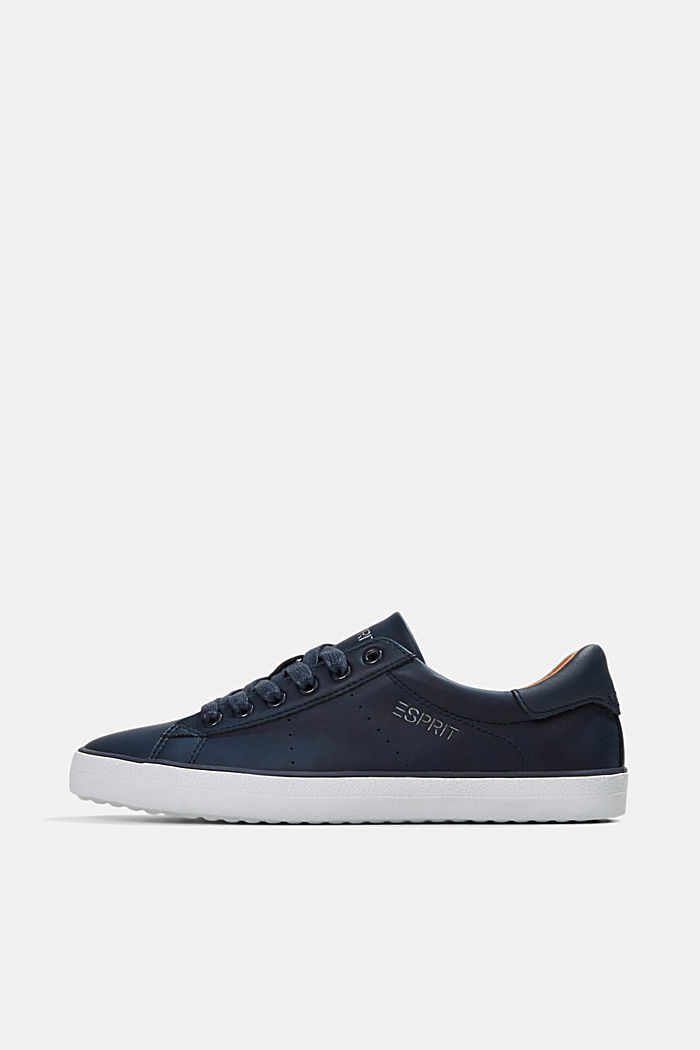 Sneakers in similpelle, NAVY, overview