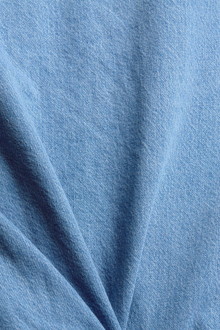 Blusa vaquera, BLUE MEDIUM WASHED, detail image number 4