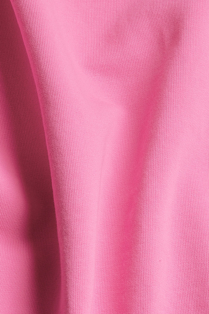 Sweat-shirt en coton mélangé, PINK, detail image number 4