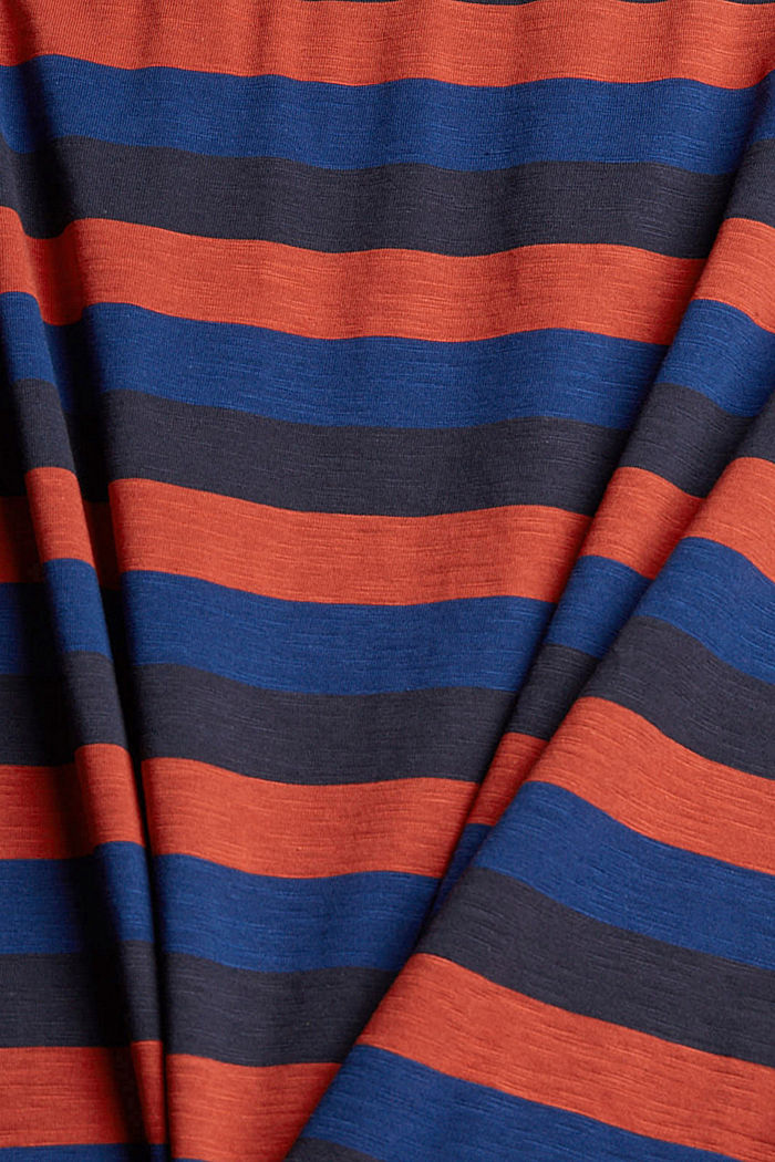 T-shirt in jersey a righe, RED ORANGE, detail image number 5