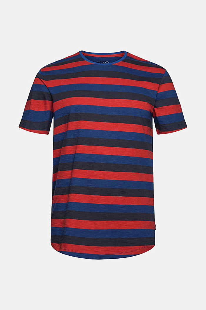 Striped jersey T-shirt, RED ORANGE, detail image number 7