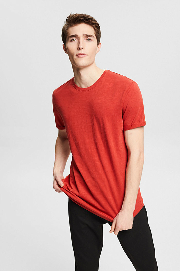 T-Shirts, RED ORANGE, detail image number 4