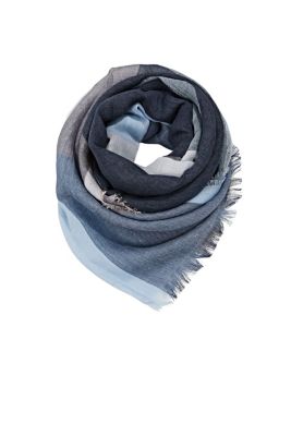 ESPRIT En lin mélangé : le foulard à carreaux