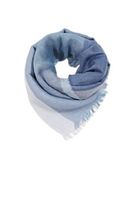 ESPRIT En lin mélangé : le foulard à carreaux