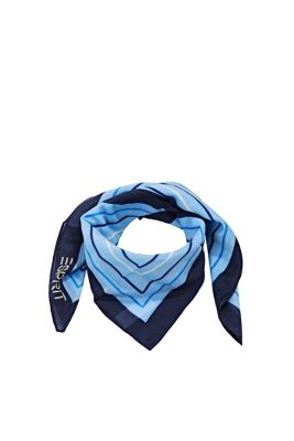 ESPRIT À teneur en soie : foulard à motif graphique
