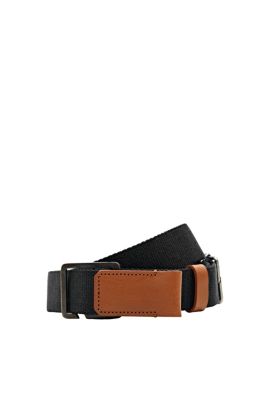 ESPRIT Ceinture textile à éléments en cuir
