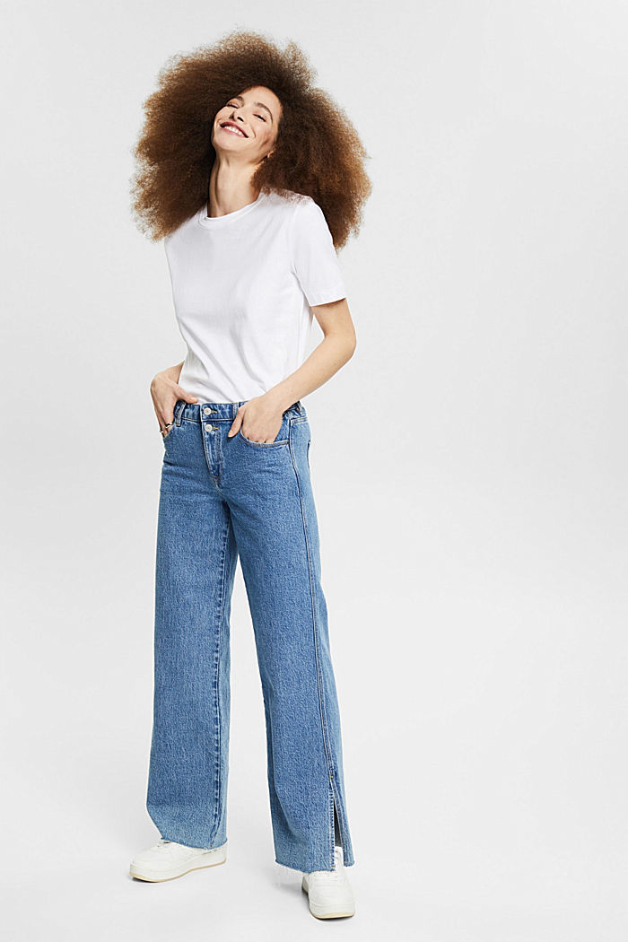 Wide Leg Jeans aus Organic Cotton