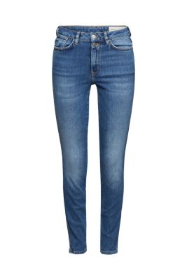 ESPRIT Jean à double bouton, coton biologique