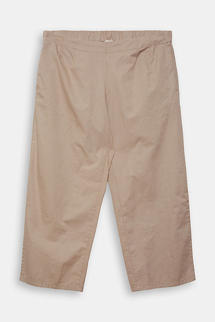 Pantaloni CURVY con gamba accorciata, LIGHT TAUPE, detail image number 0