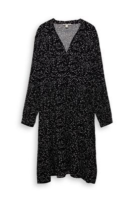 ESPRIT Robe imprimée CURVY en LENZING™ ECOVERO™
