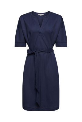 ESPRIT Robe tunique à ceinture à nouer