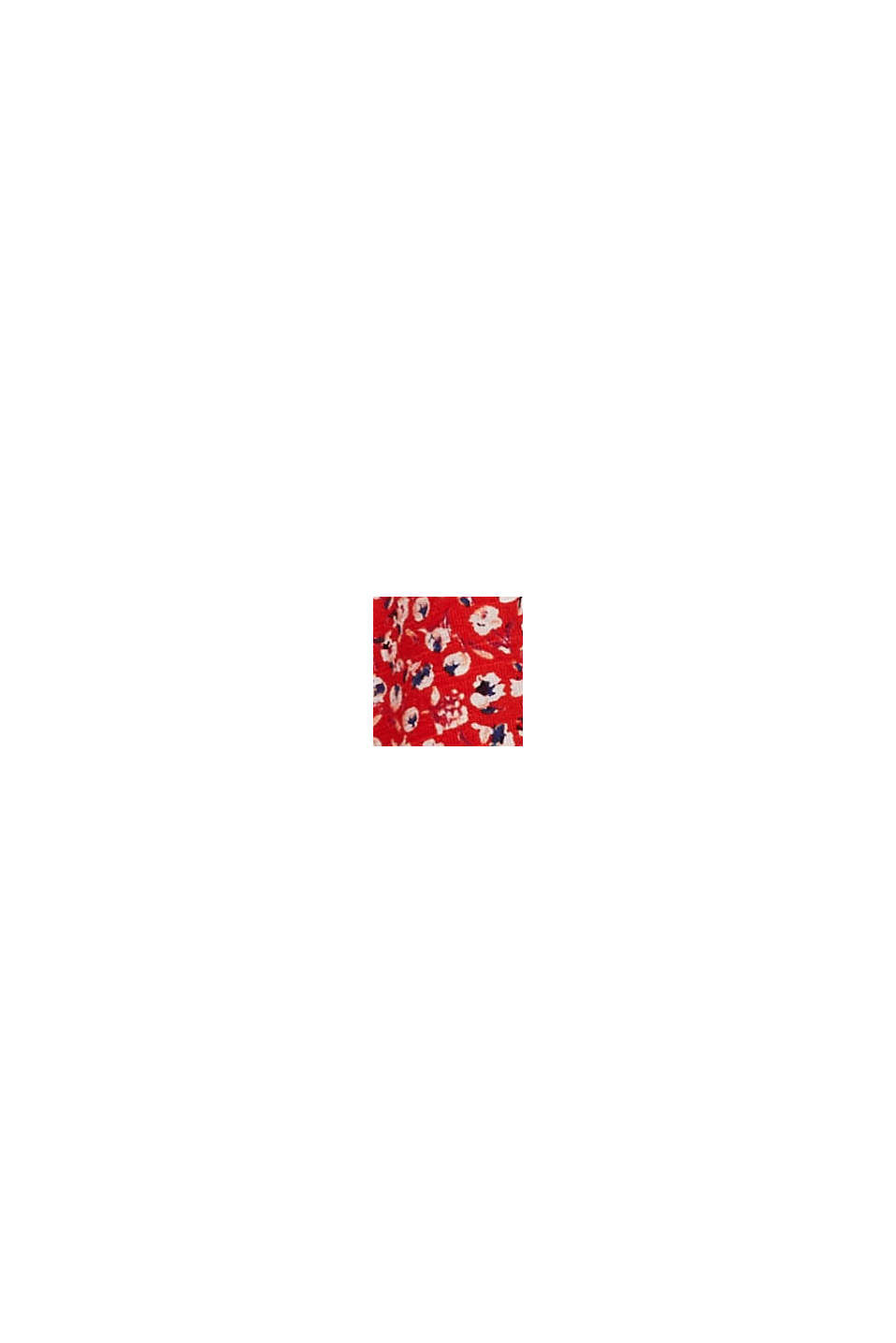 T-shirt à manches longues CURVY orné d’un motif mille-fleurs en coton biologique mélangé, RED, swatch