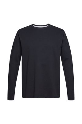 ESPRIT En matière recyclée : le t-shirt à manches longues finement texturé