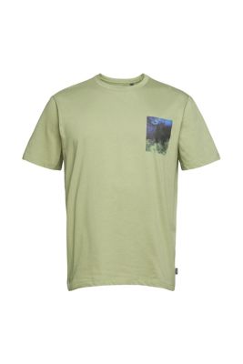 ESPRIT T-shirt en jersey doté d´un imprimé, 100 % coton bio