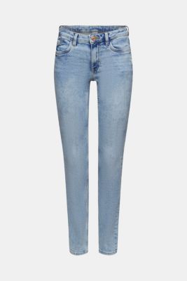 Mid-rise slim fit stretch jeans