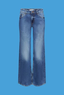Mid-rise retro flared jeans
