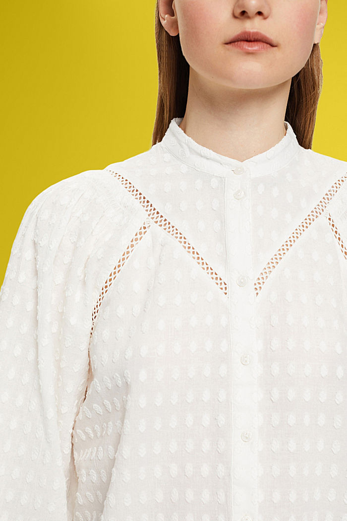 Embroidered blouse, OFF WHITE, detail-asia image number 2