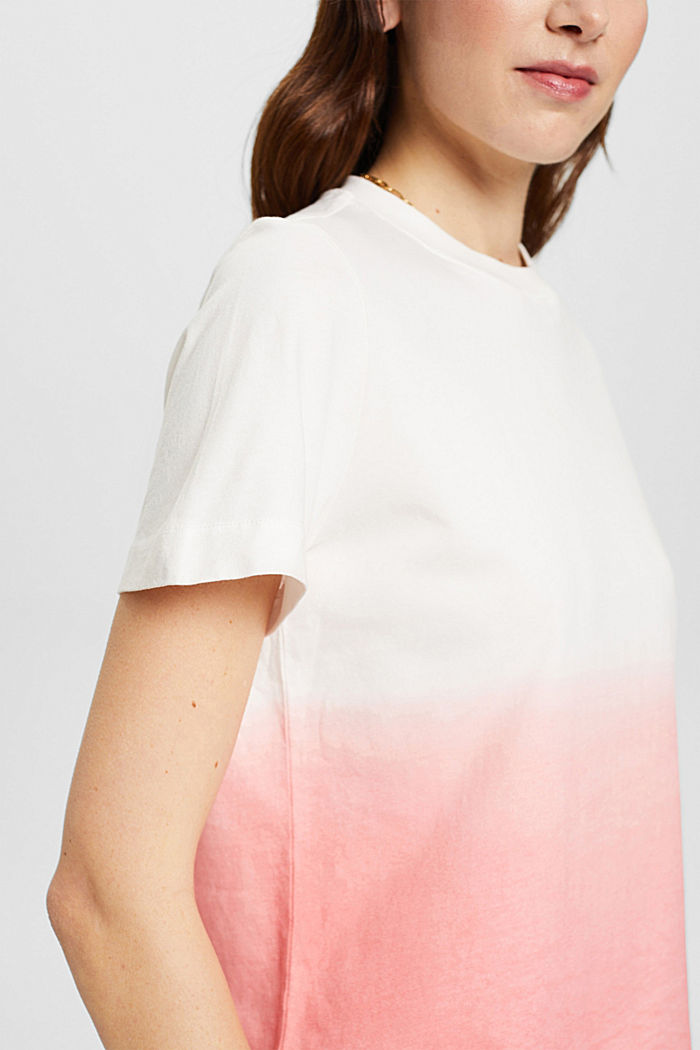 Ombre t-shirt made of cotton, PINK, detail-asia image number 2