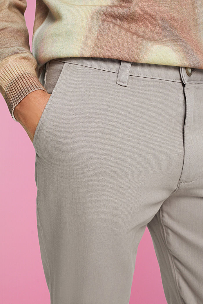 Loose tapered fit cotton trousers, LIGHT GREY, detail-asia image number 2