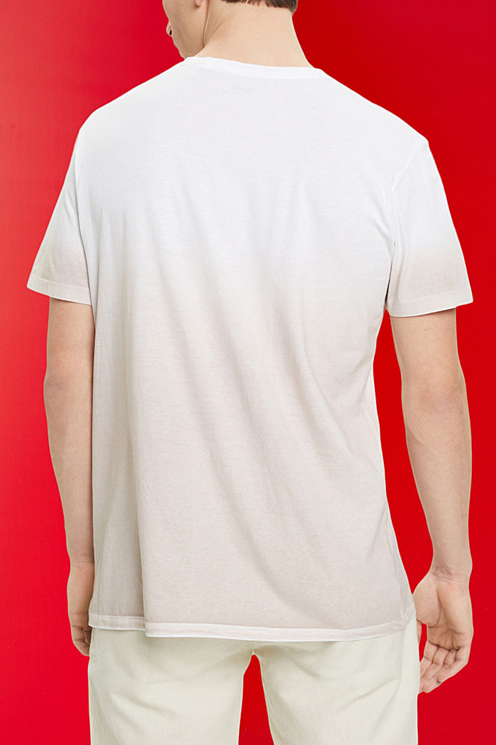 雙色浸染T恤, 白色, detail-asia image number 3