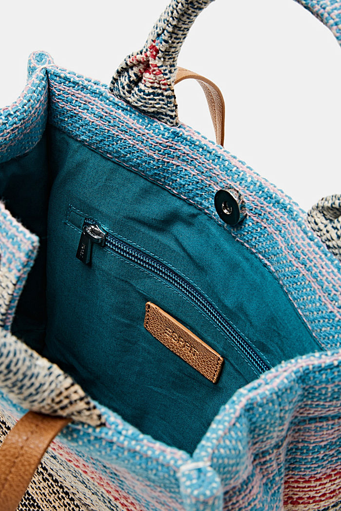Small shopper bag in multi-coloured design, MULTICOLOUR, detail-asia image number 1