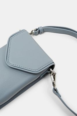 인조 가죽 크로스바디 폰 백, LIGHT GUNMETAL, detail-asia image number 1