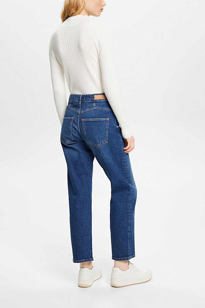 High-rise dad jeans, BLUE MEDIUM WASHED, detail-asia image number 1