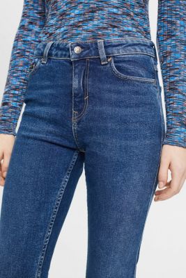 高腰直腳牛仔褲, BLUE MEDIUM WASHED, detail-asia image number 3