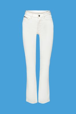 High-rise straight leg jeans