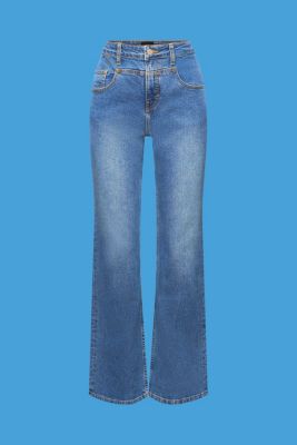 Bootcut jeans with a distinctive yoke, BLUE DARK WASHED, detail-asia image number 6