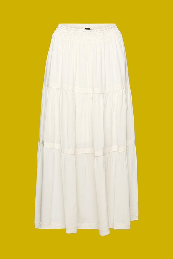 ‌中長款半身裙, 白色, detail-asia image number 6