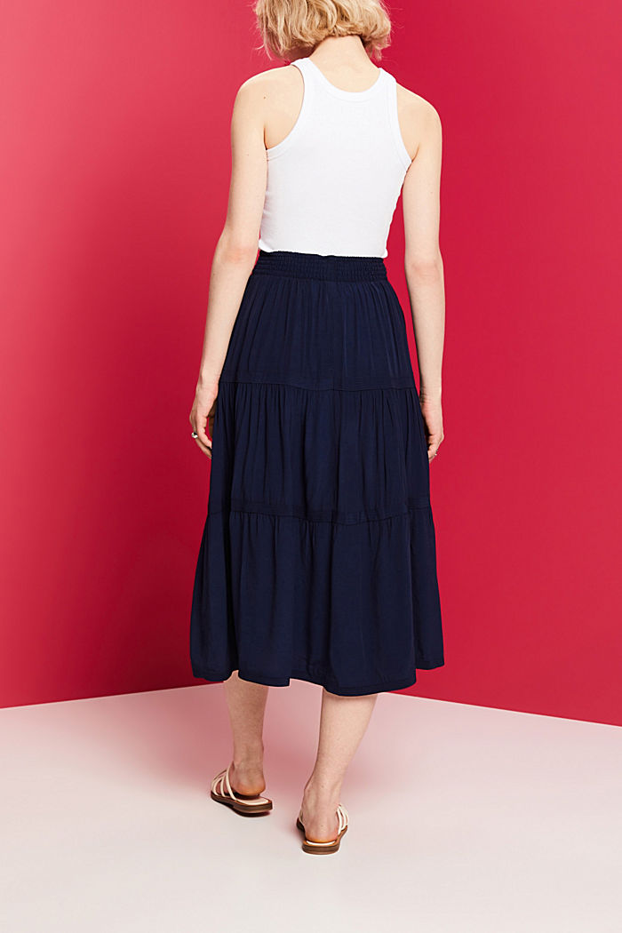 Classic Midi Skirt, NAVY, detail-asia image number 3