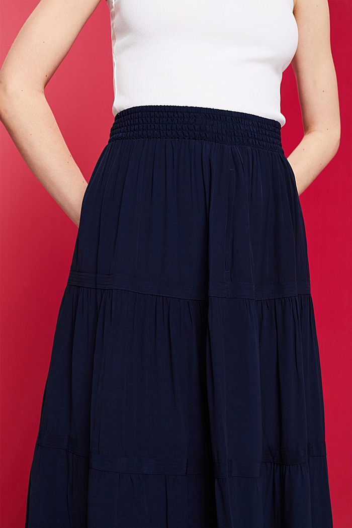 Classic Midi Skirt, NAVY, detail-asia image number 2