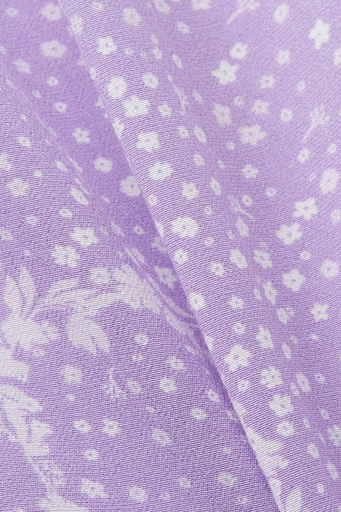 印花蝴蝶結迷你連身裙, 紫色, detail-asia image number 4