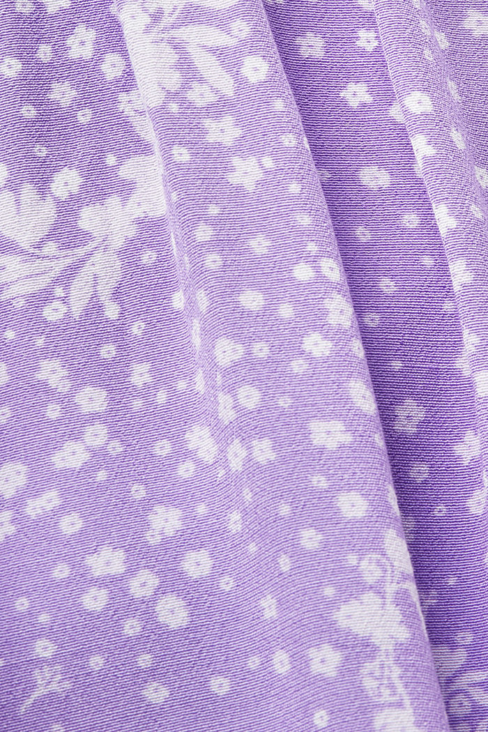 ‌繫帶短袖女裝恤衫, 紫色, detail-asia image number 5